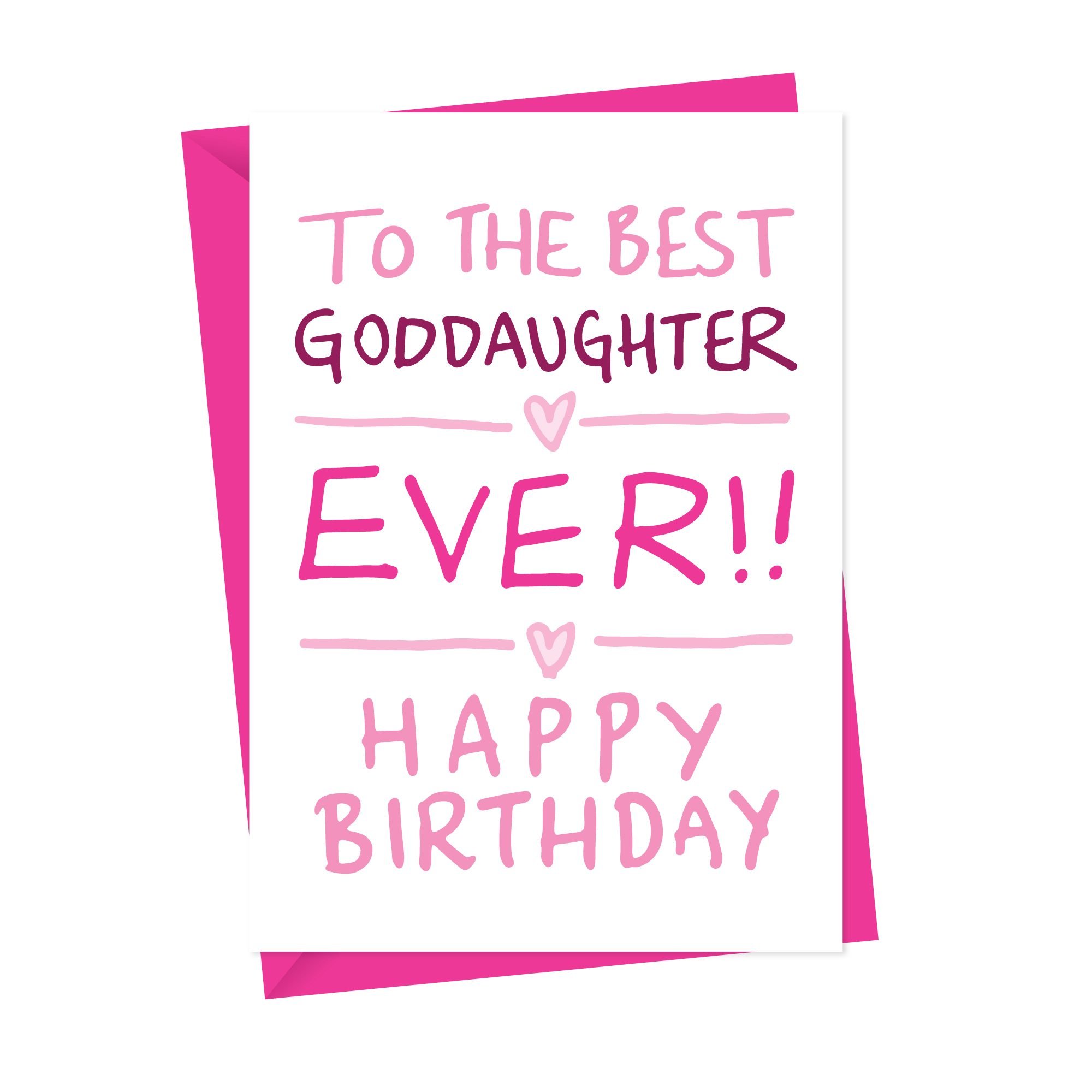 Best Goddaughter Birthday Card A Is For Alphabet Best Goddaughter Birthday Card A Is For Alphabet