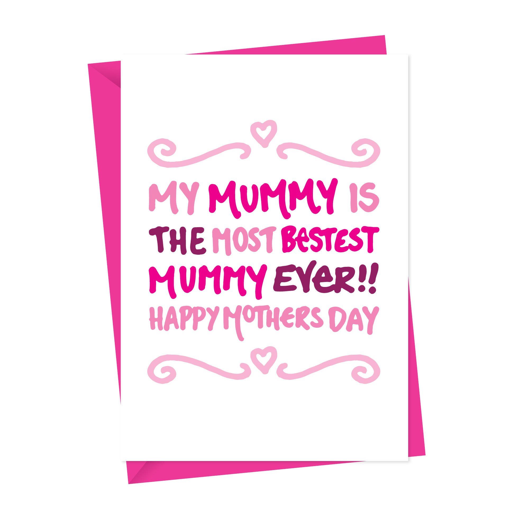 Bestest Mummy Mothers Day Card