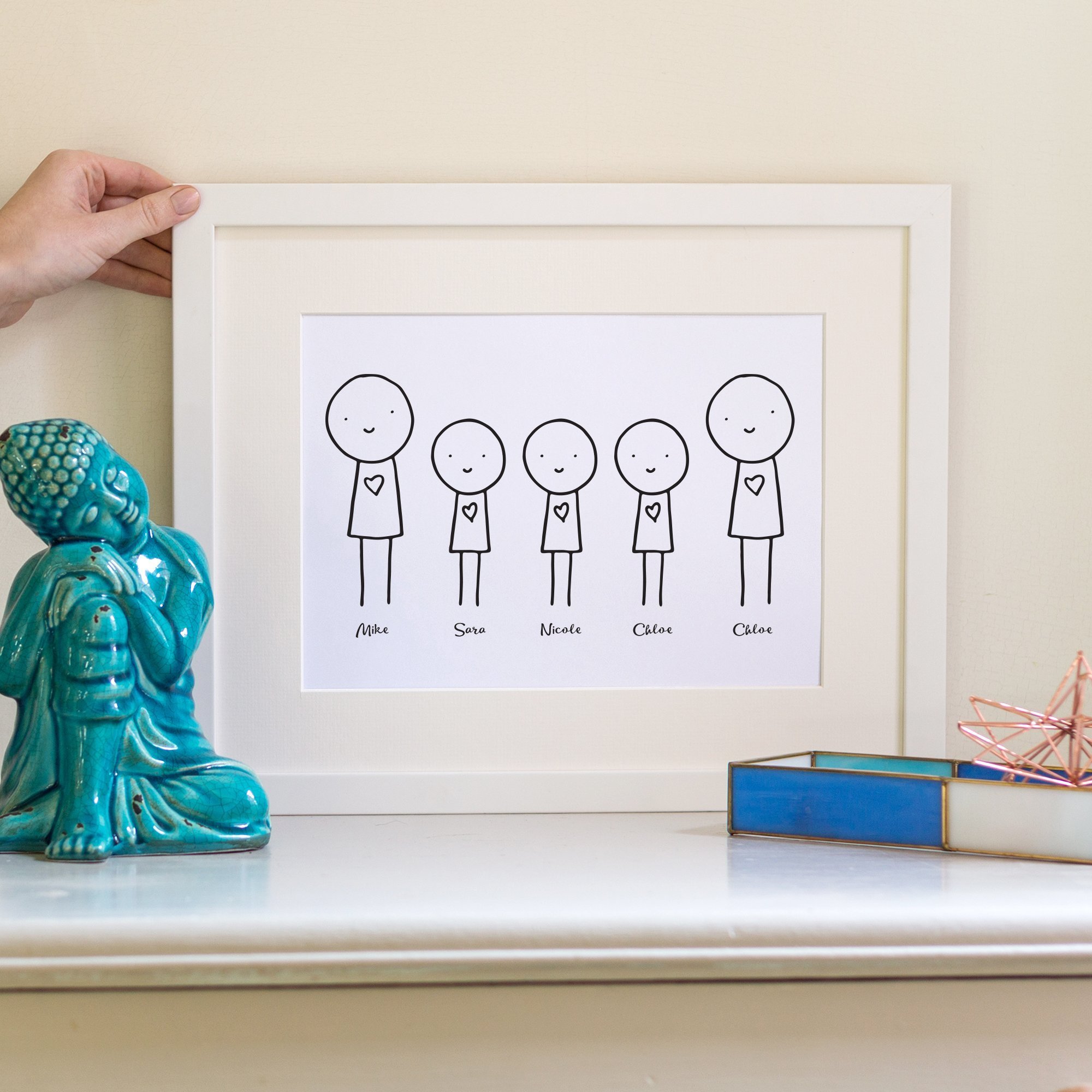 Family Cartoon Print Personalised - a fun personalised print for the family. Family Cartoon Print Personalised - a fun personalised print for the family.