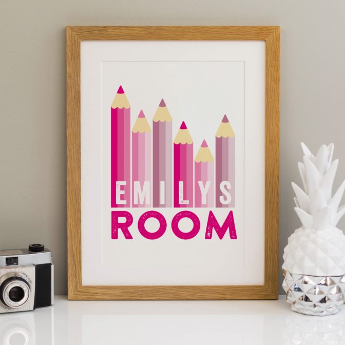 Personalised Children's Name Print - Pencils4