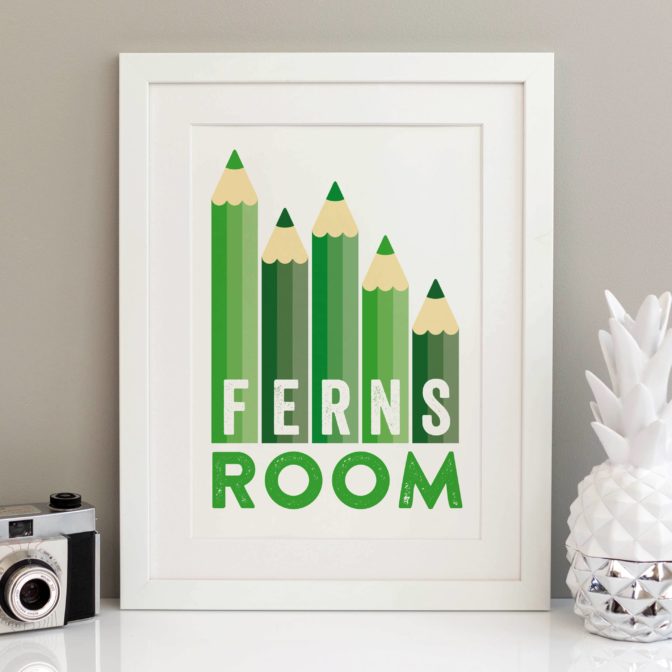 Personalised Children's Name Print - Pencils5