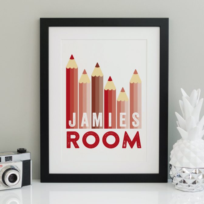 Personalised Children's Name Print - Pencils6