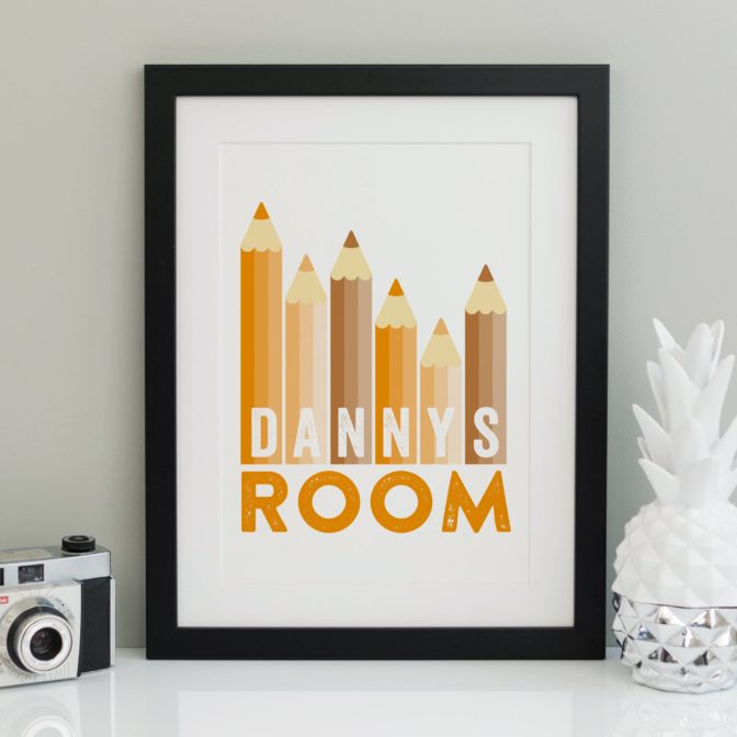 Personalised Children's Name Print - Pencils7