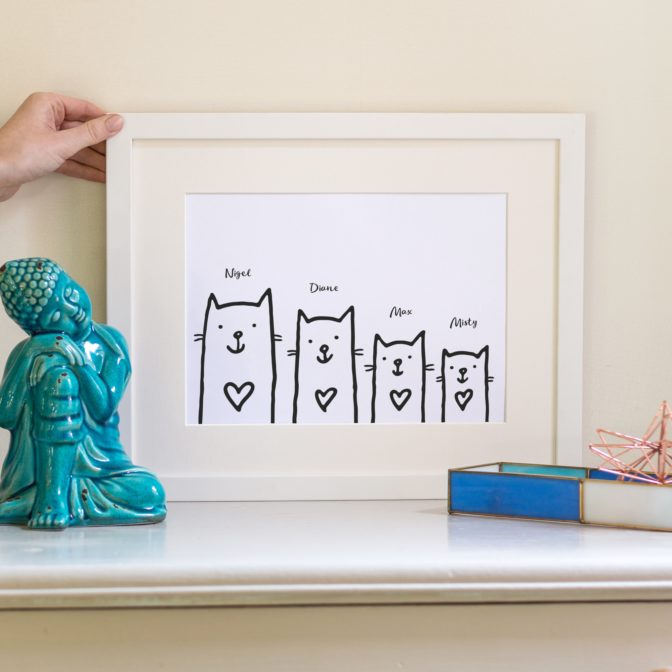 Family-Cats-White-frame