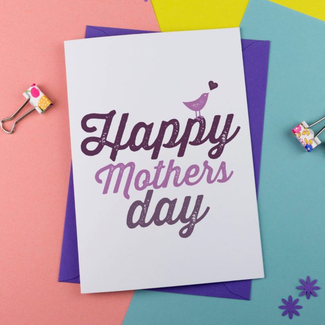 Mothers Day Card Bird Design