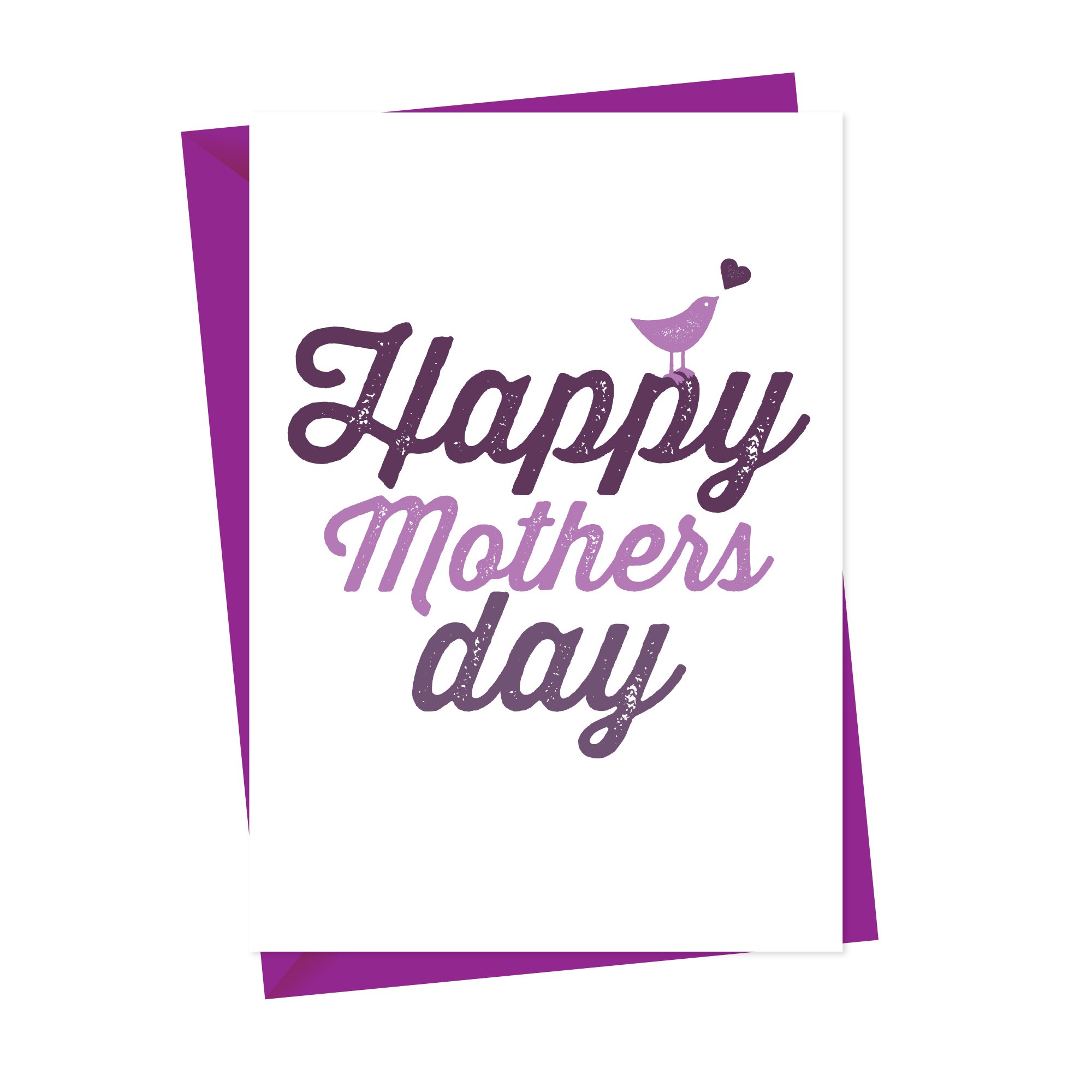 Happy Mothers Day Card Bird Design