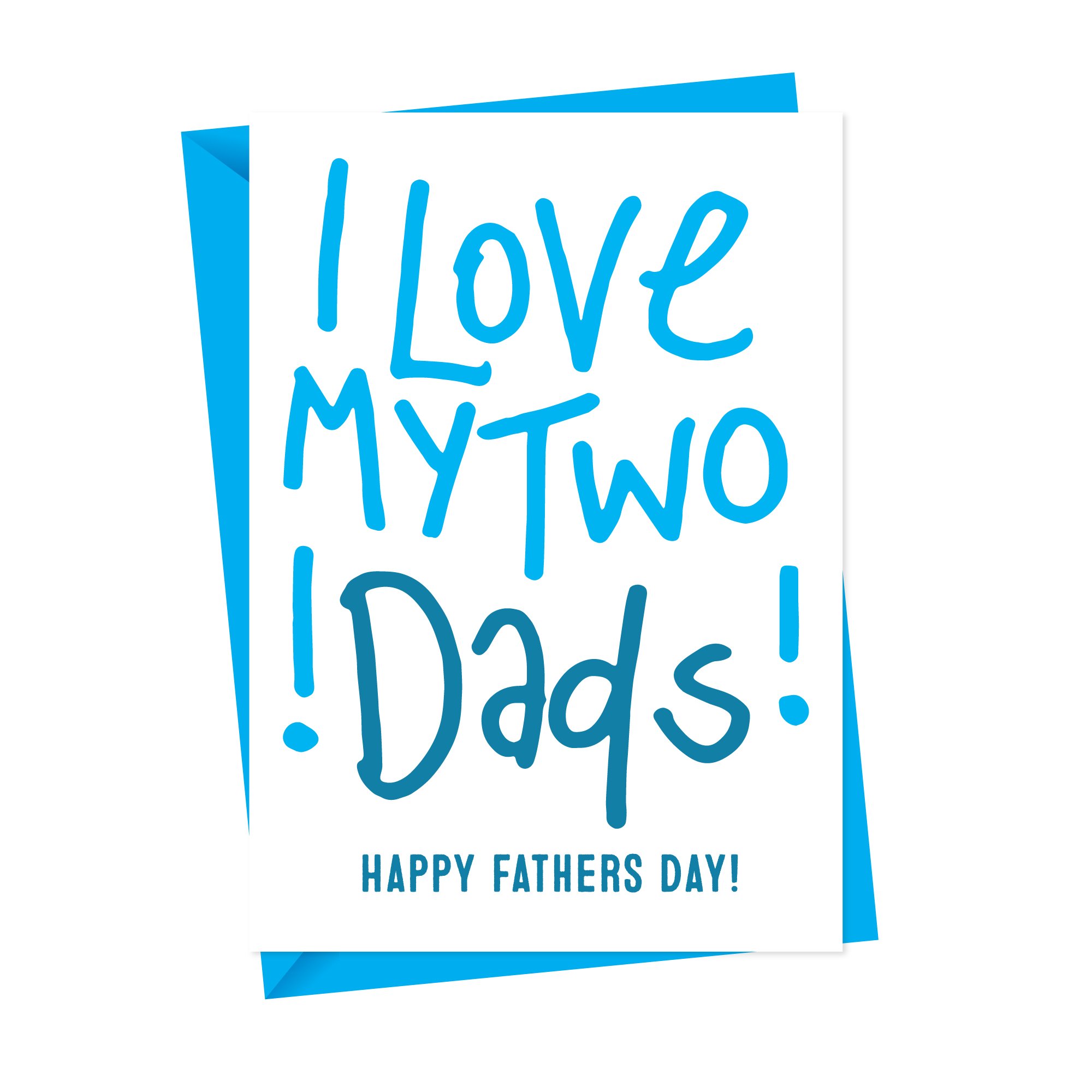 Two Dads Fathers Day Card