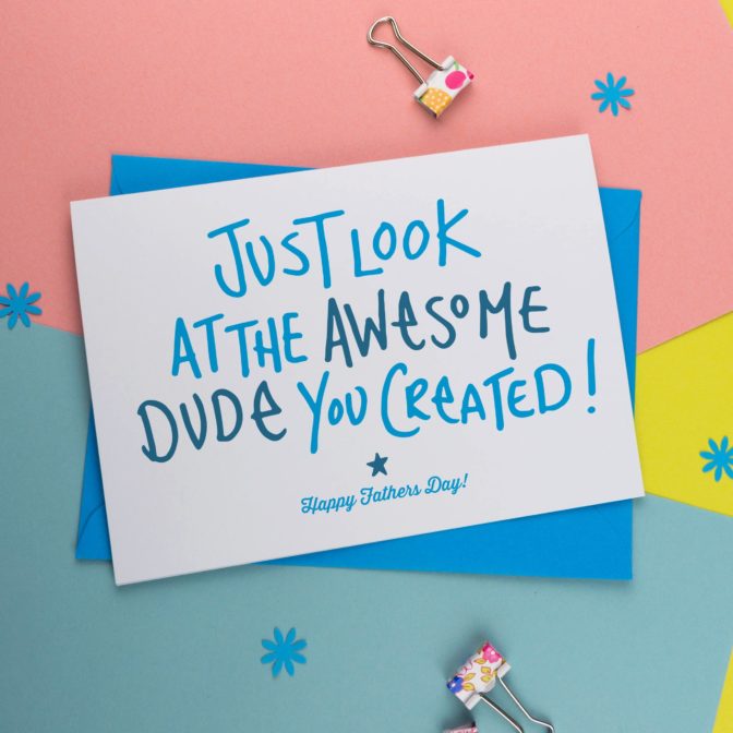Awesome Dude Fathers Day Card