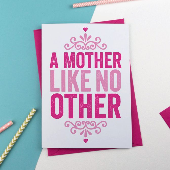 A mother like no other mothers day card