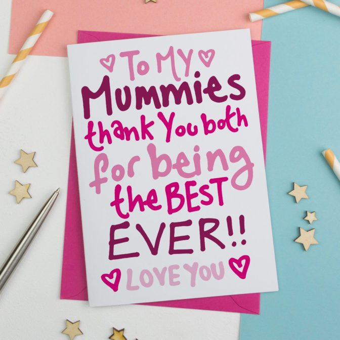 Two Mummies Mothers Day Card