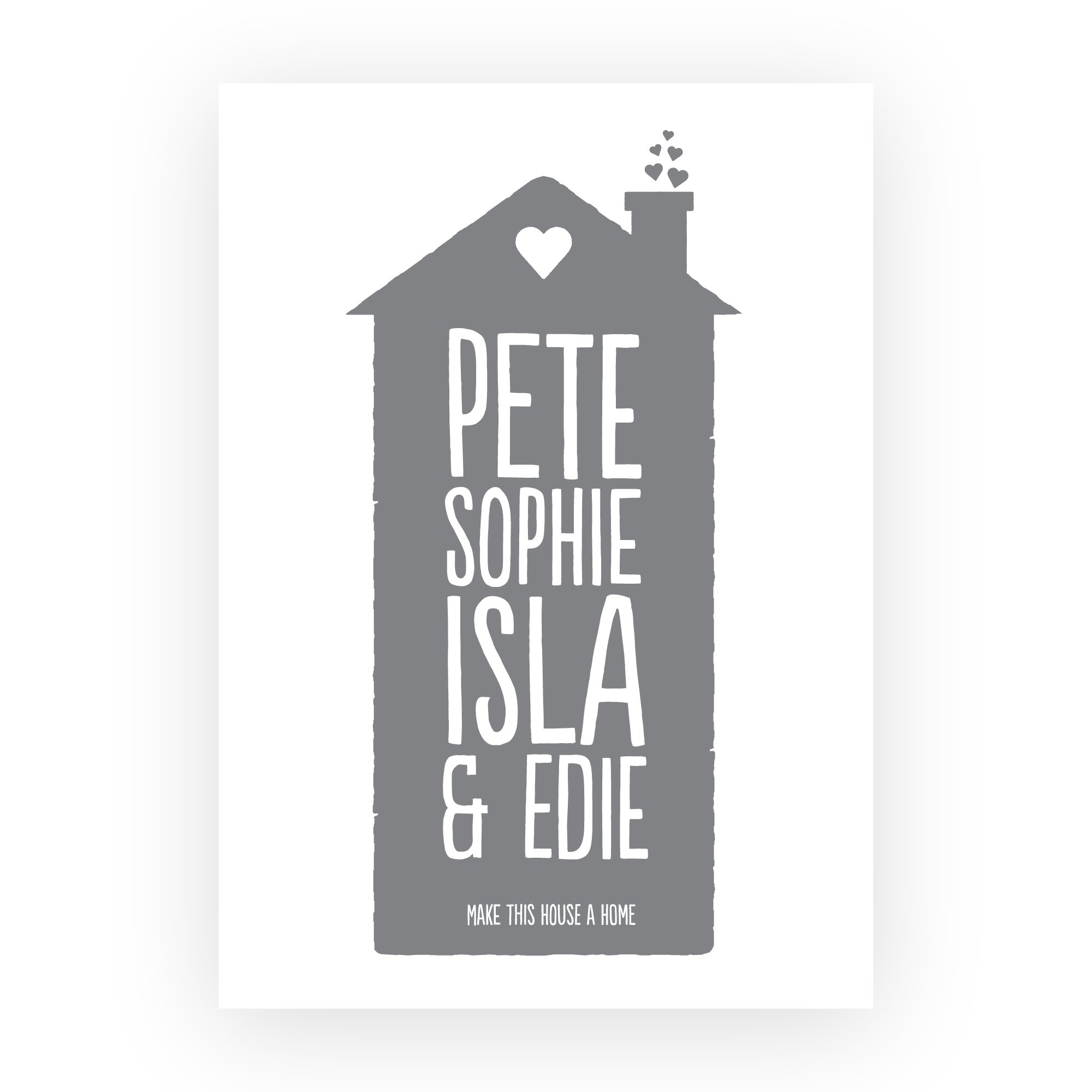 Pop House Personalised Print