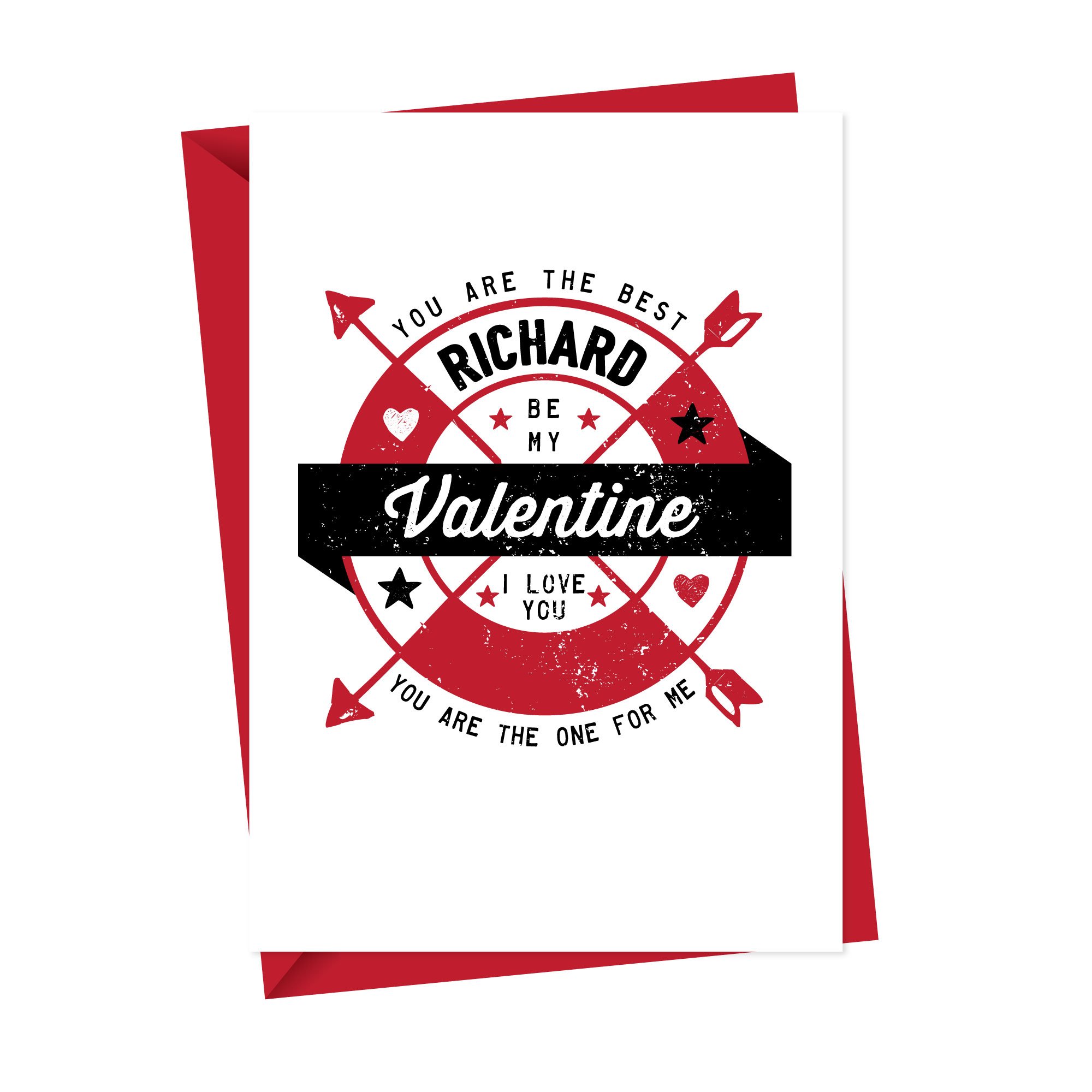 Valentines Day Card Personalised Design