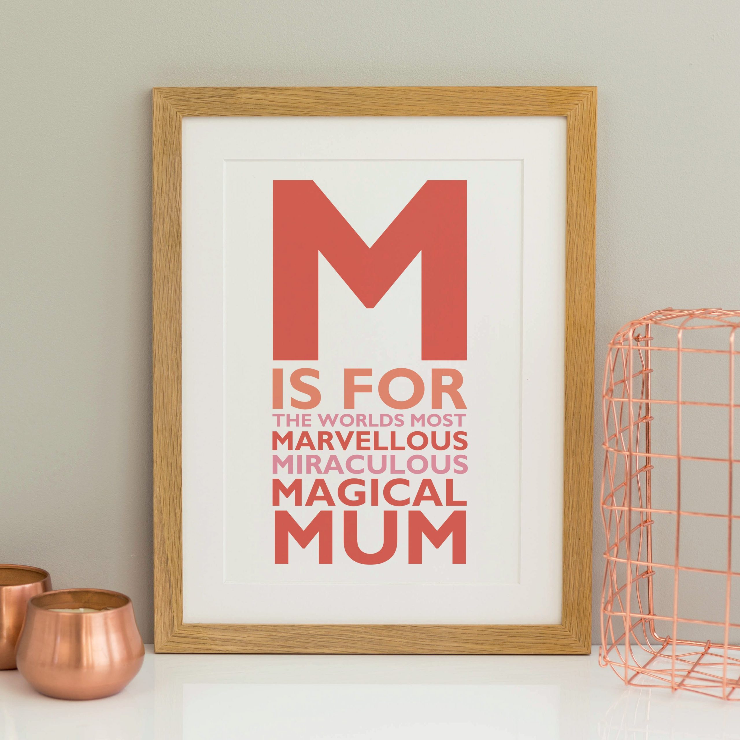 M is for Mother print