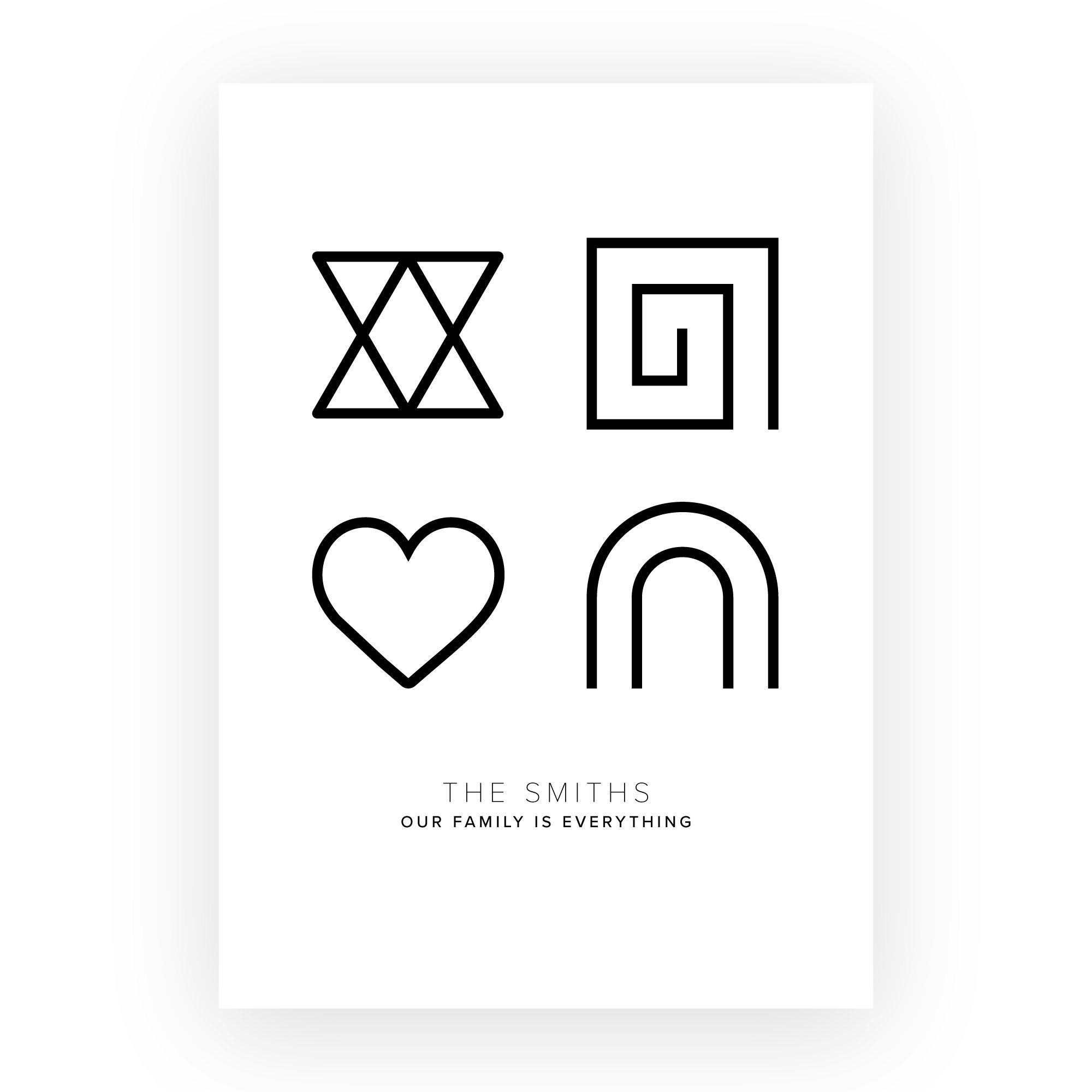 Personalised Glyph Print