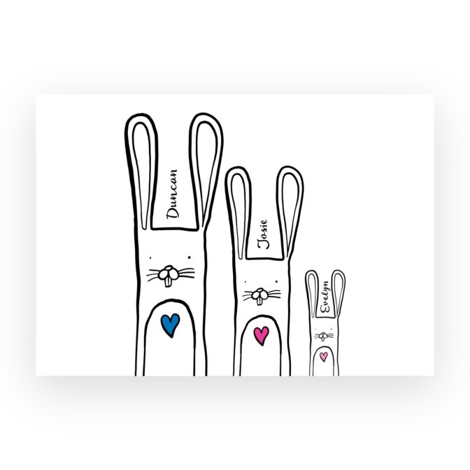 Rabbits-Personalised-Print