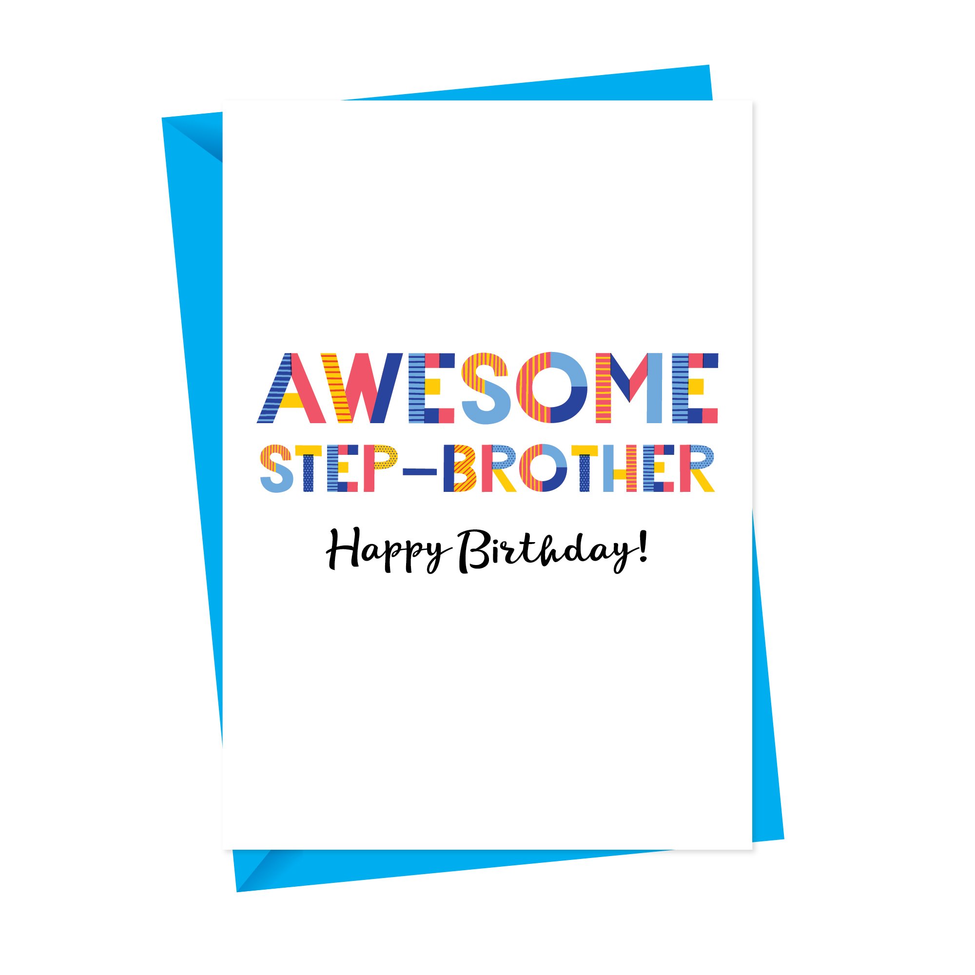 Awesome Step Brother Greeting Card