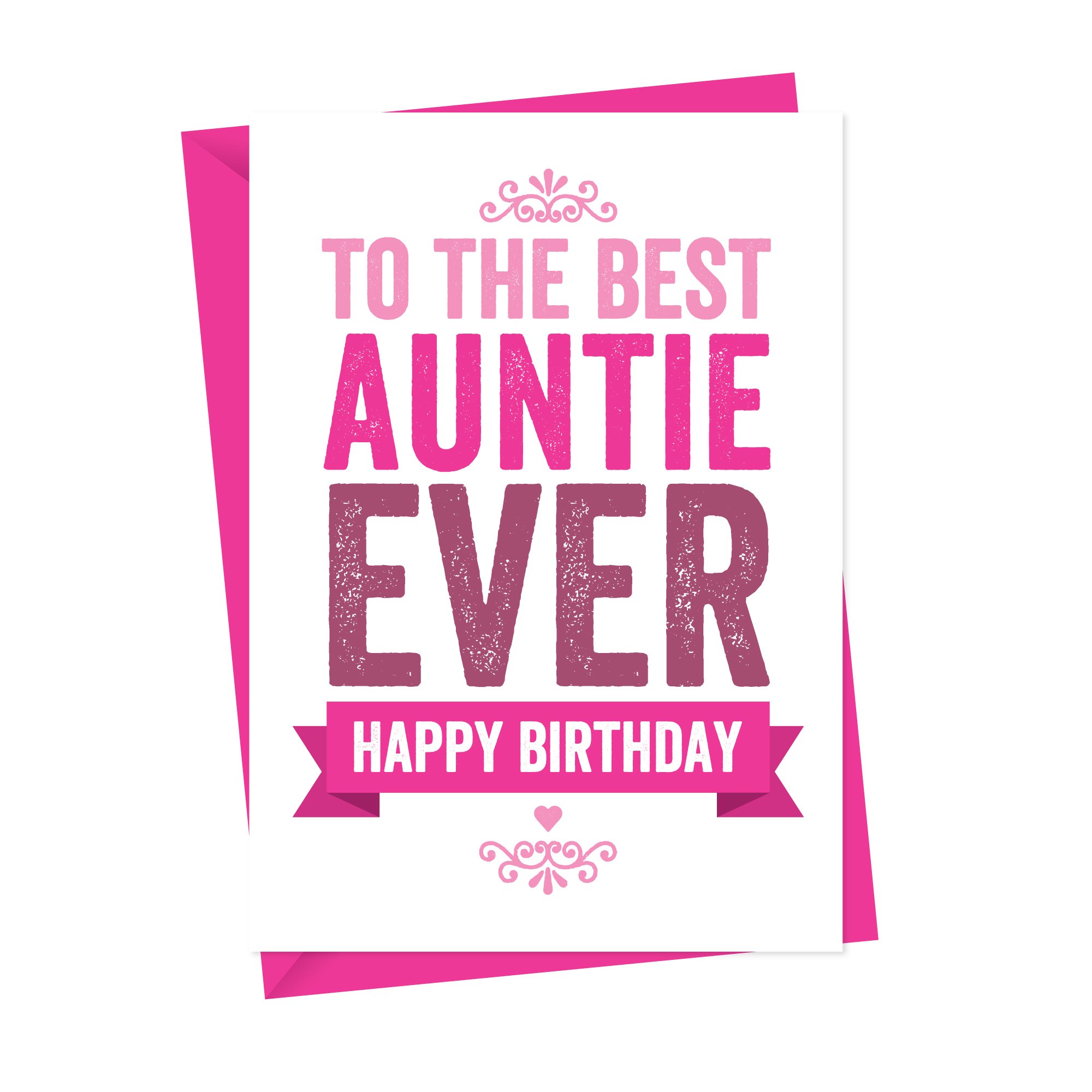 Aunt Aunty Auntie Birthday Card Birthday Card Bold Card Unique Card