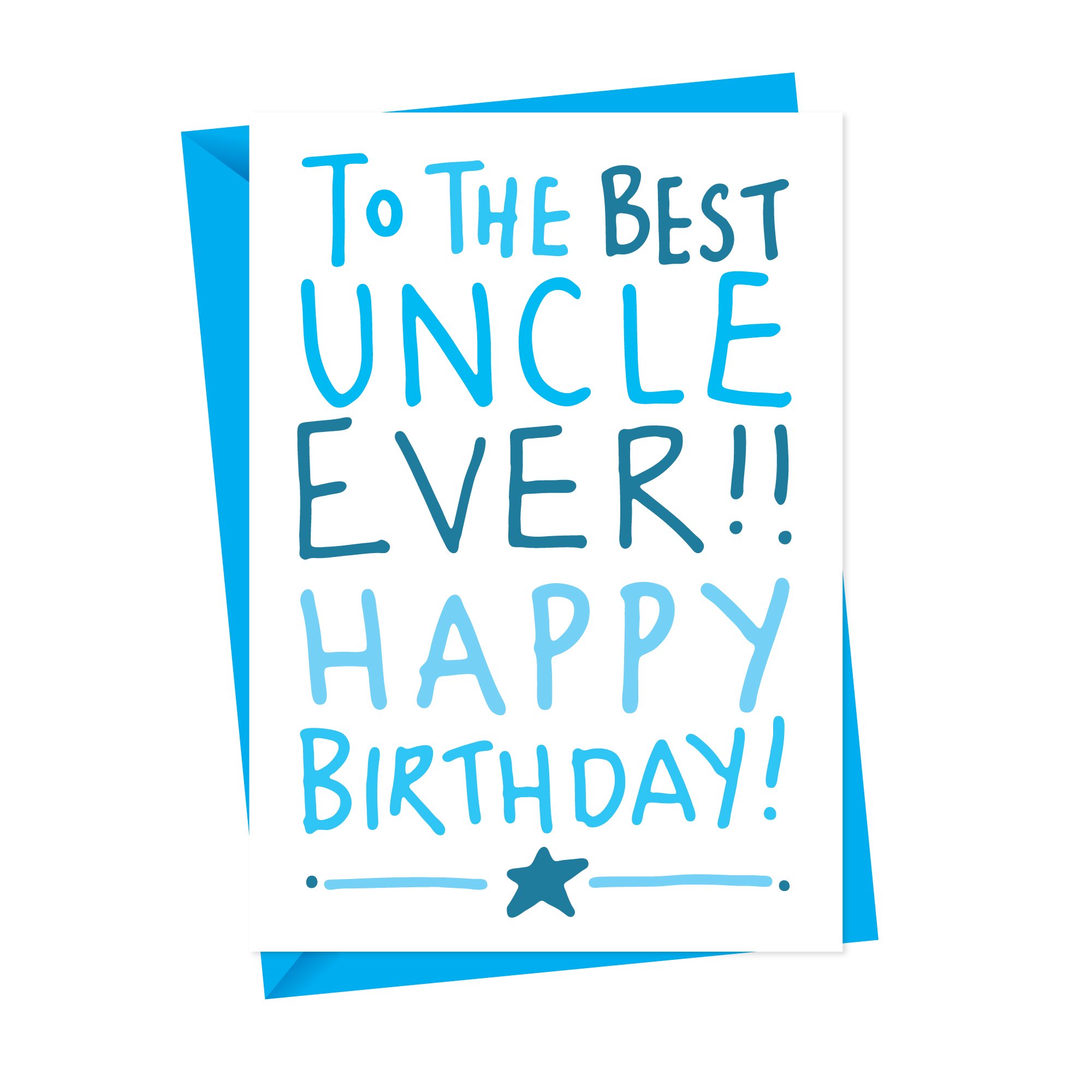 uncle handdrawn card