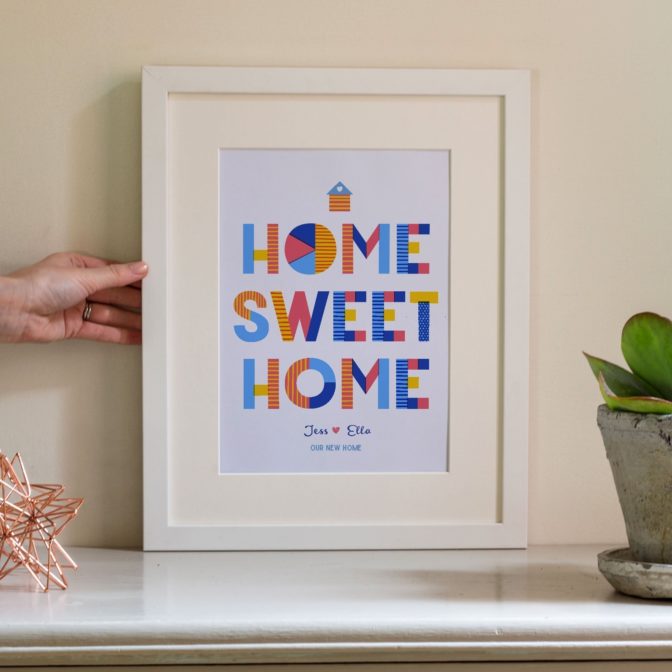 Home-Sweet-Home-Personalised-Gift-Print-White-Frame