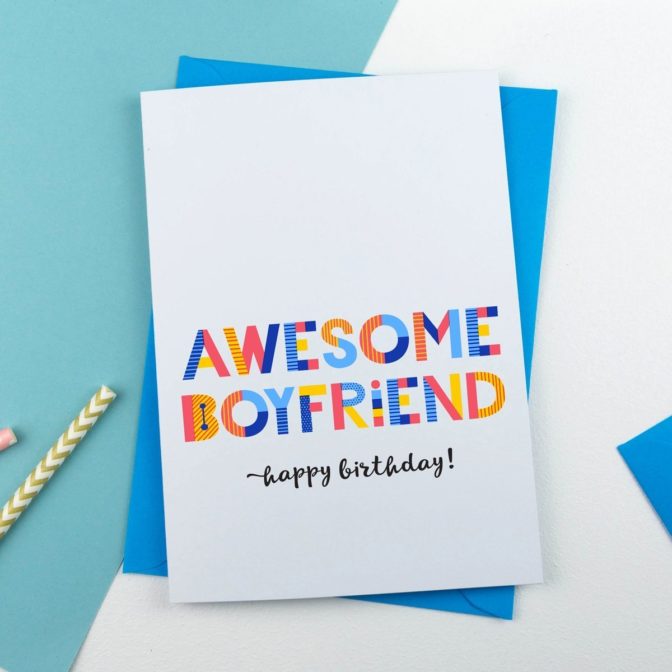 Awesome Boyfriend Card