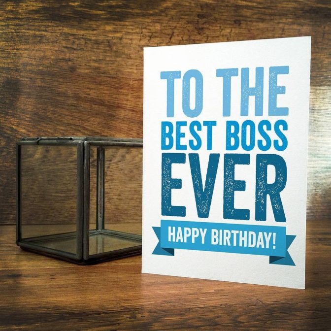 best boss birthday card