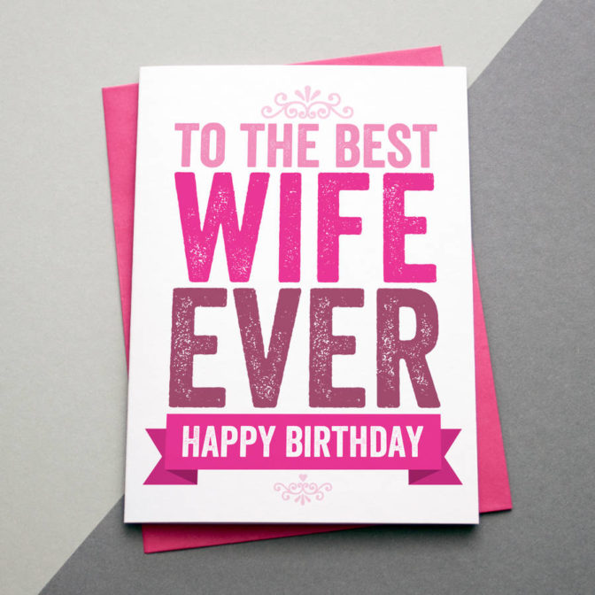 wife birthday card