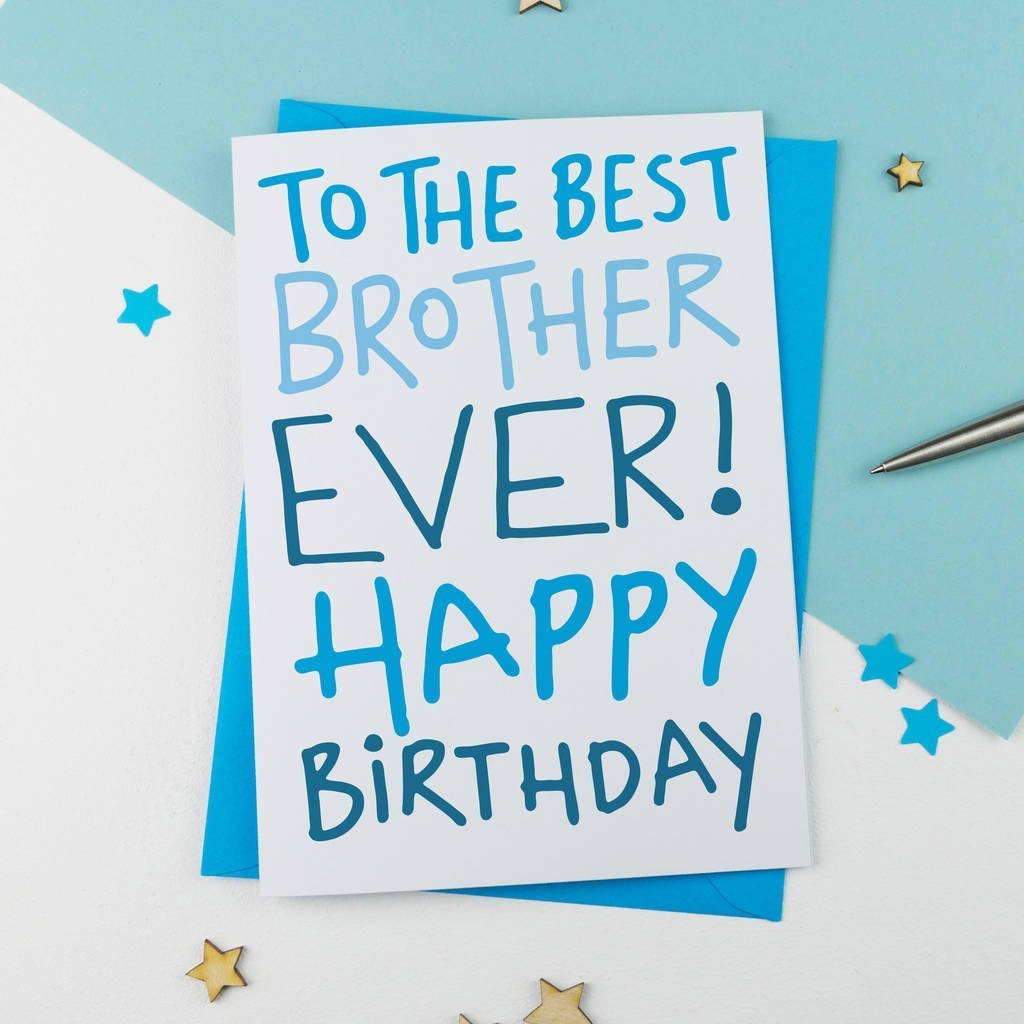 Birthday Card For Brother - Card Design Template