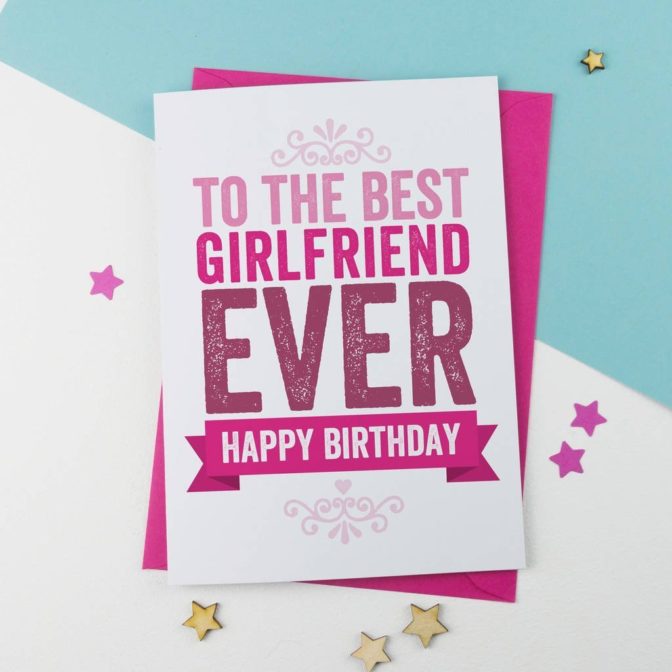 girlfriend birthday card