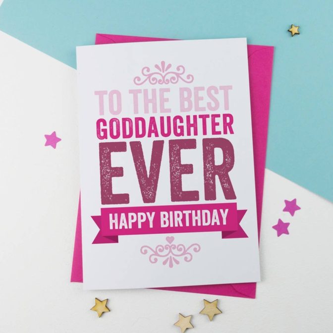 goddaughter birthday card