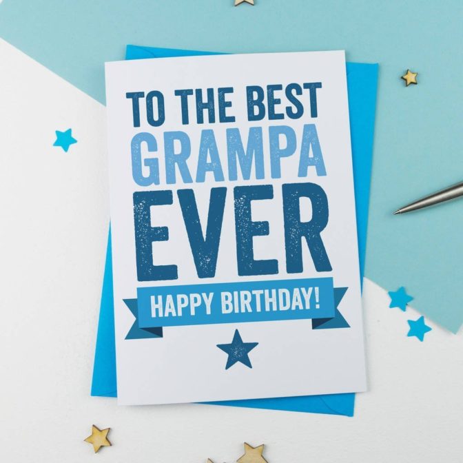 Gramps/grampy/grampa birthday card