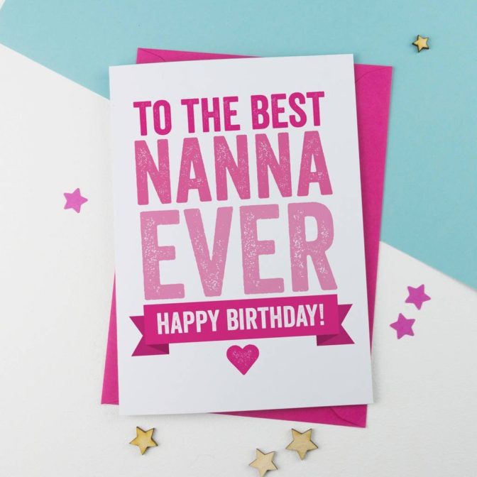 granny/nanny/nanna birthday card