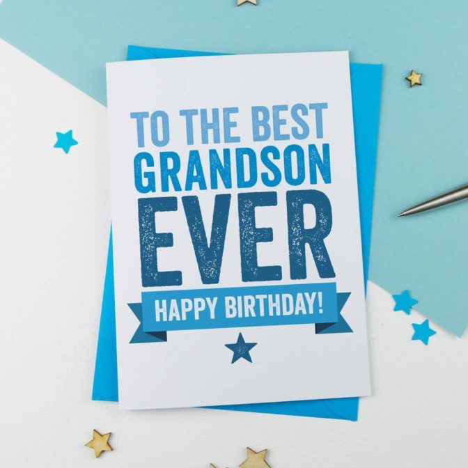 grandson birthday card