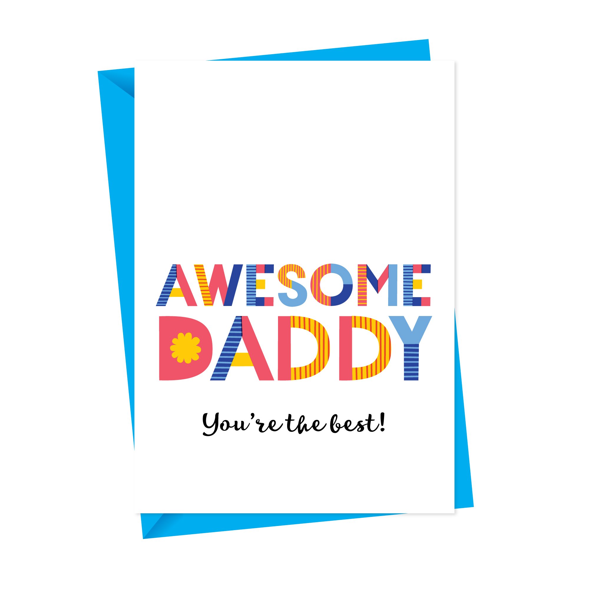 awesome dad or daddy card
