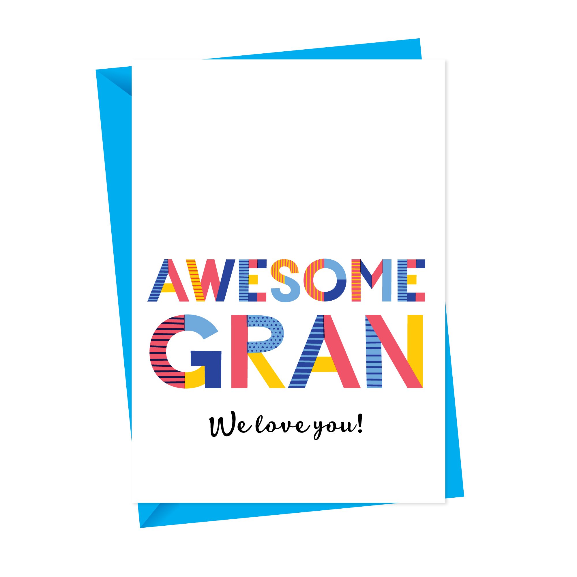 Awesome Gran, Granny or Grandma card