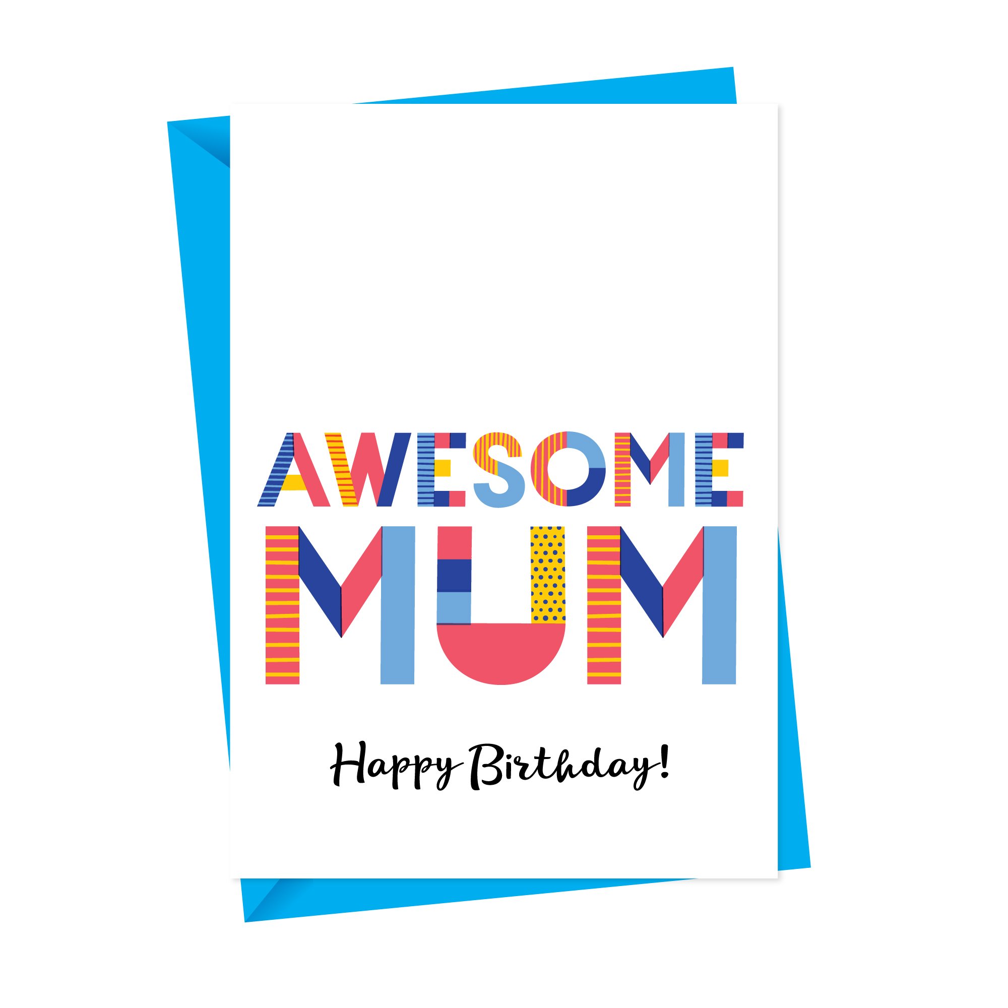 awesome mum or mummy card