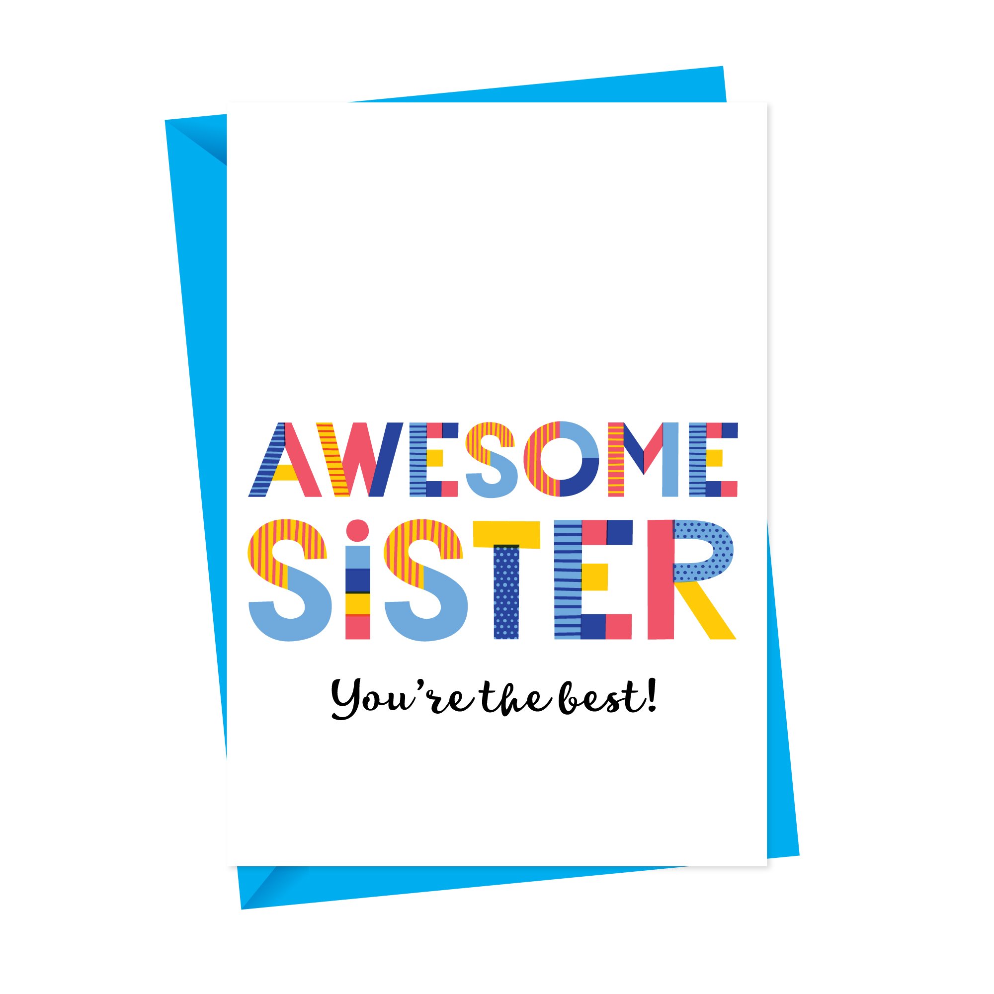 awesome sister card