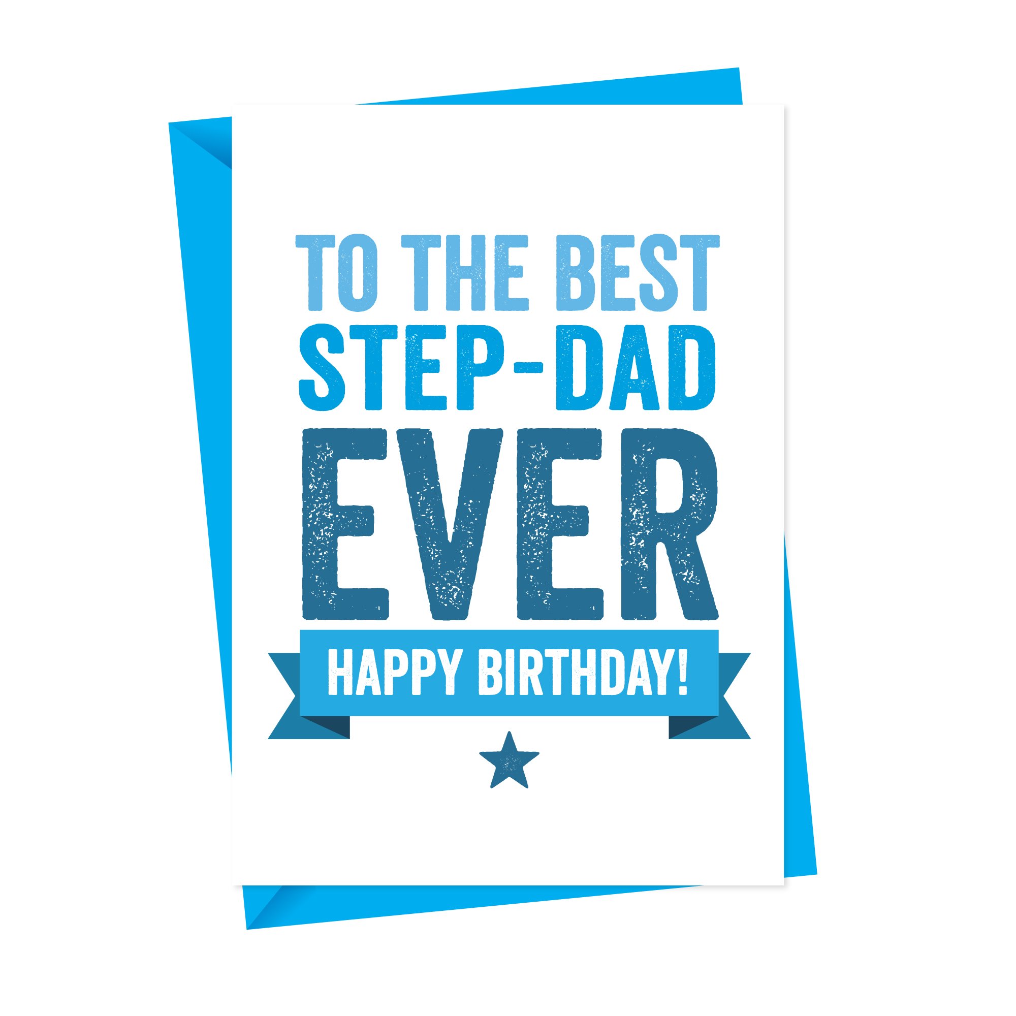 step dad or step father birthday card