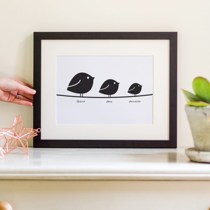 Birds-on-a-Wire-Family-Print-black