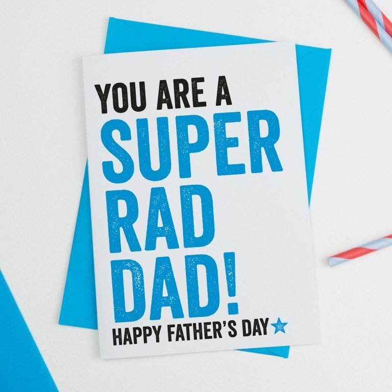 Super Rad Dad Fathers Day Card