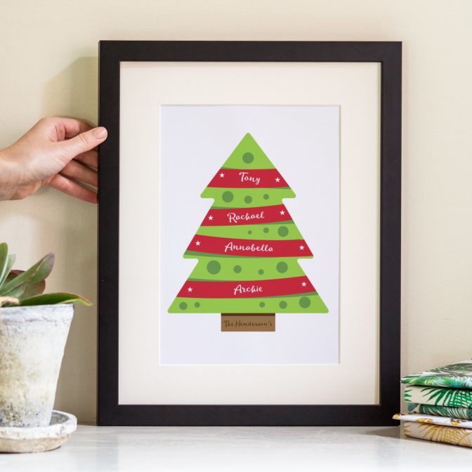 Single-Christmas-Tree-Print-Black