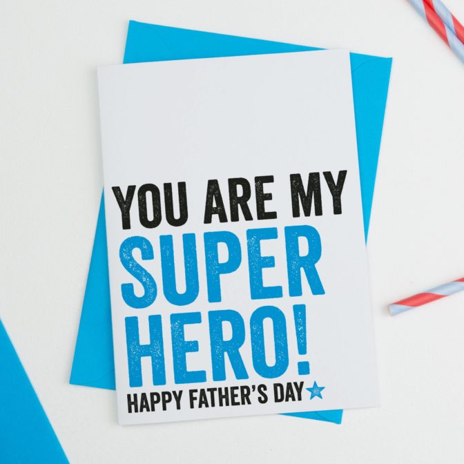 My Superhero Fathers Day Card