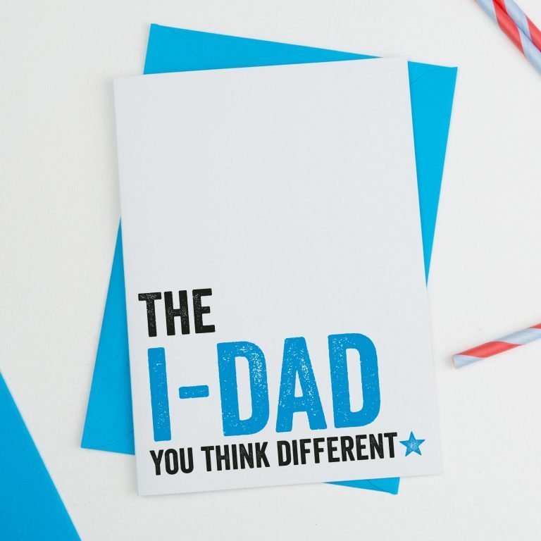 The I DAD Fathers Day Card