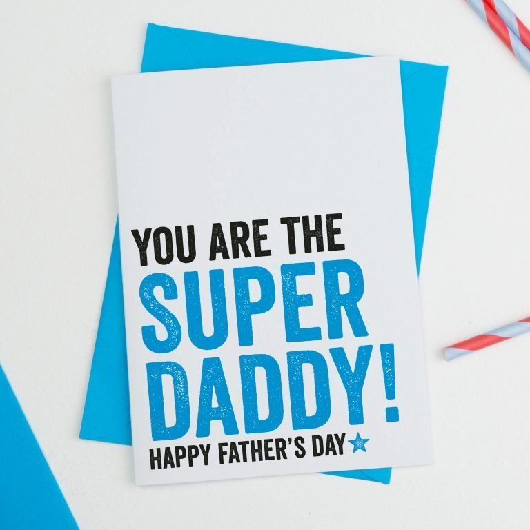 The Super Daddy Fathers Day Card