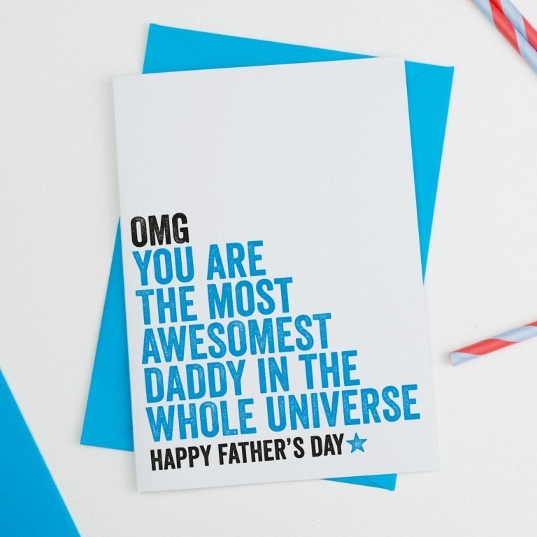 Awesomest Daddy in the Universe Fathers Day Card