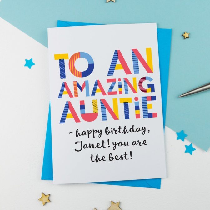 amazing aunt card