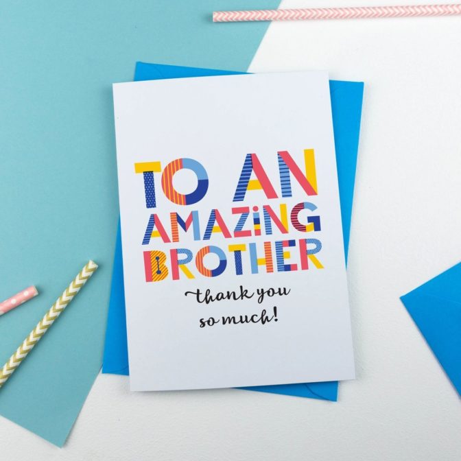 amazing brother card