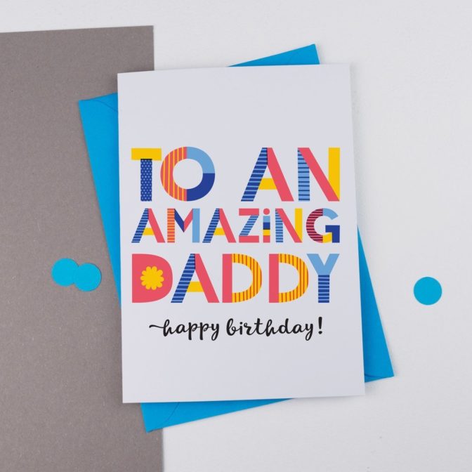 amazing dad or daddy card