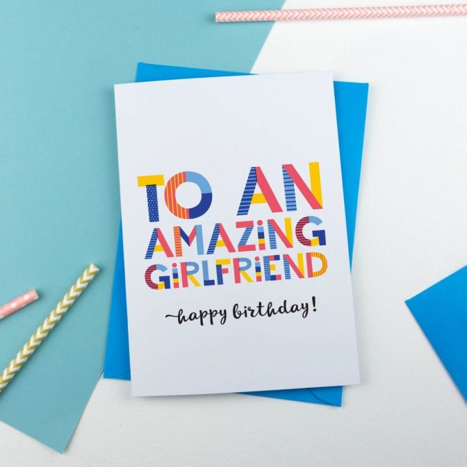 amazing girlfriend card