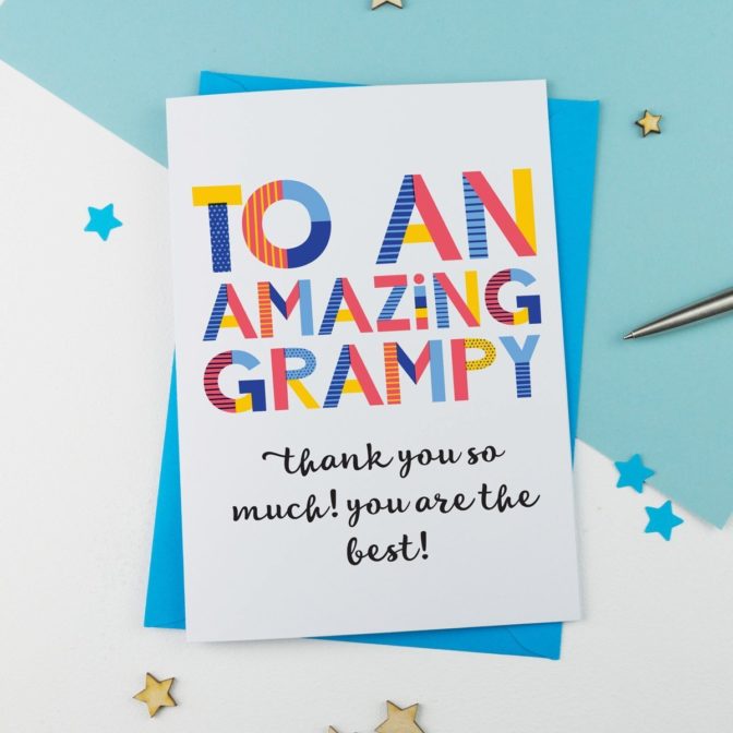 amazing Gramps, Grampy, Grandad, Grandpa card