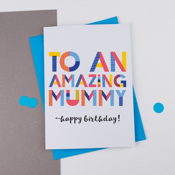 Amazing Mum or Mummy Card